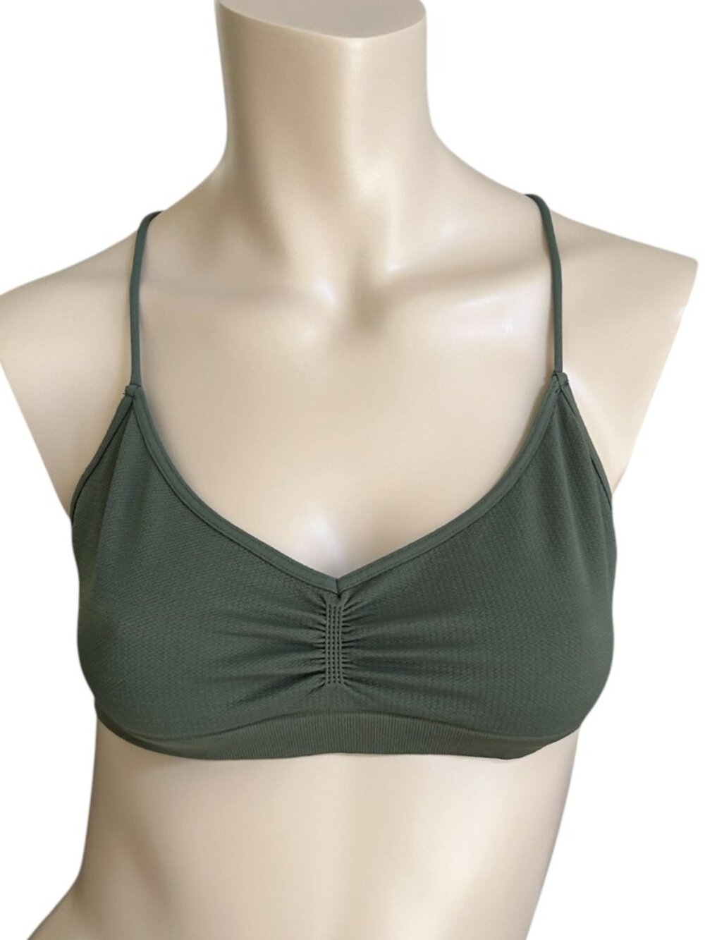 Free People Intimately FP Strappy Back Size M Green Bralette